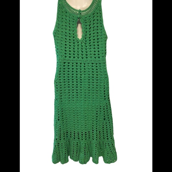 INC Interantional Concepts Dress Crochet Green - Picture 2 of 9